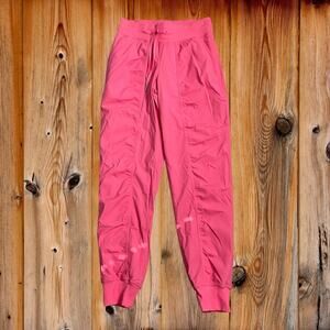 NWOT! Lululemon Dance Studio Mid-Rise Jogger Lined Size 4 in Bright Pink